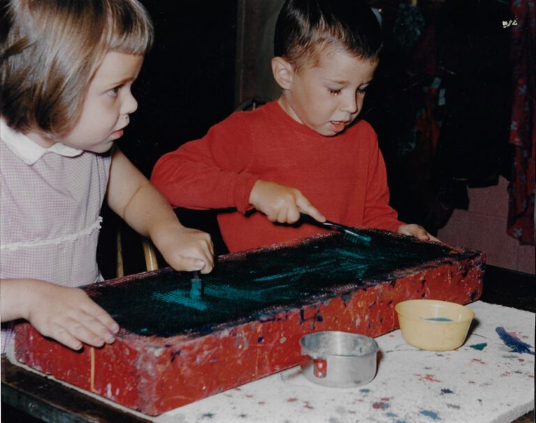 Children painting